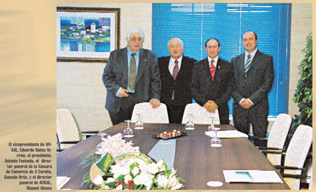 Julio de 2004, Eduardo Núñez-Torron, Antonio Fontela, Gonzalo Ortiz y Manuel Alonso